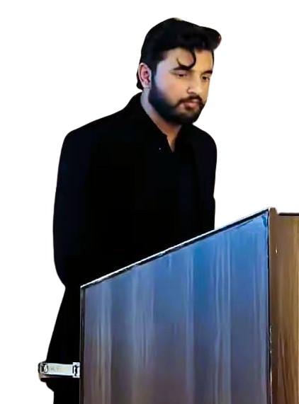 Ghulam Mustafa presenting his philosophy